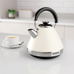 Morphy Richards 100132 1.5 Litres Venture Pyramid Rapid Boil Kettle - Cream