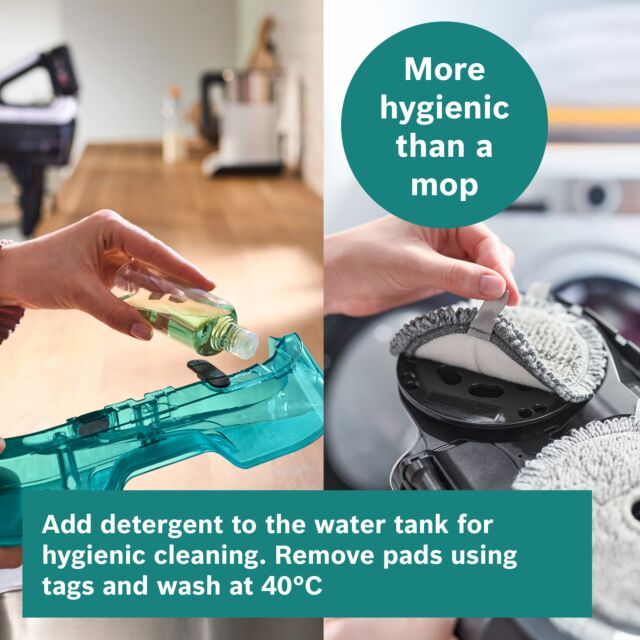 Bosch BCS71HYGGB 2-1 Vac & Mop