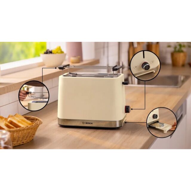 Bosch TAT4M227GB 2 Slice Toaster