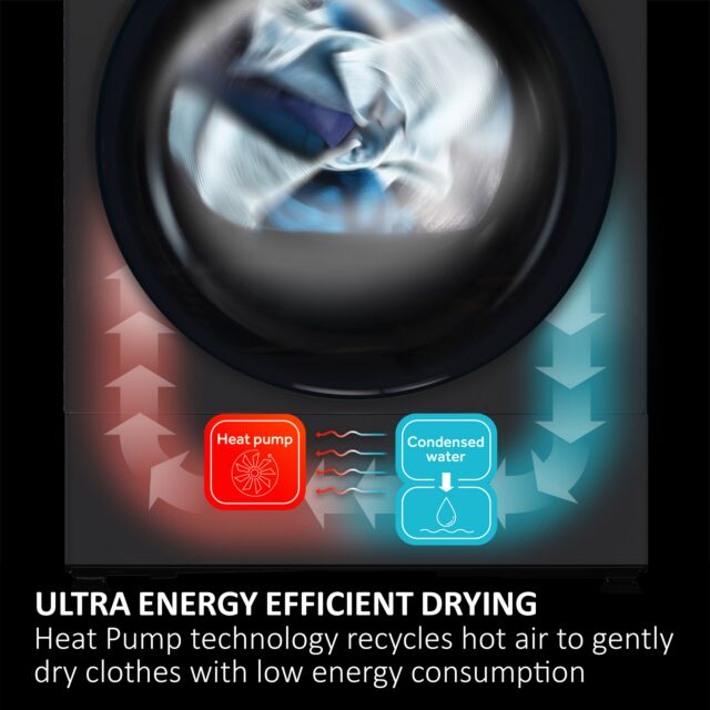 Haier HD80-D357U1 Tumble Dryer Condenser Heatpump