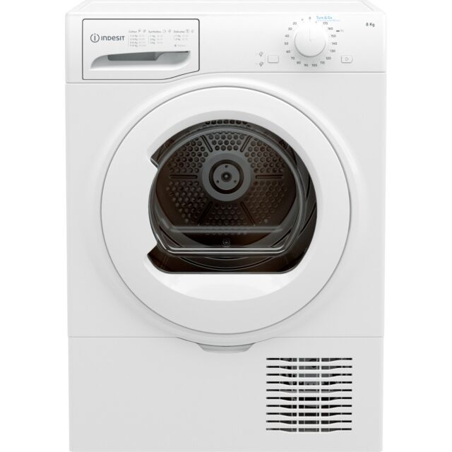 Indesit I2D81WUK Dryer 8Kg Condenser Timer