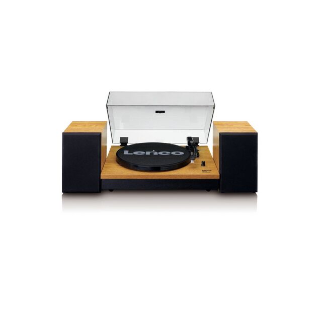 lenco A003106 Ls-300 Turntable & Hi Fi Speakers - Wood