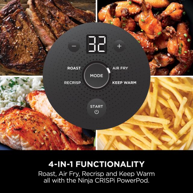 Ninja FN101UKST Crispi 4-In-1 Portable Air Fryer