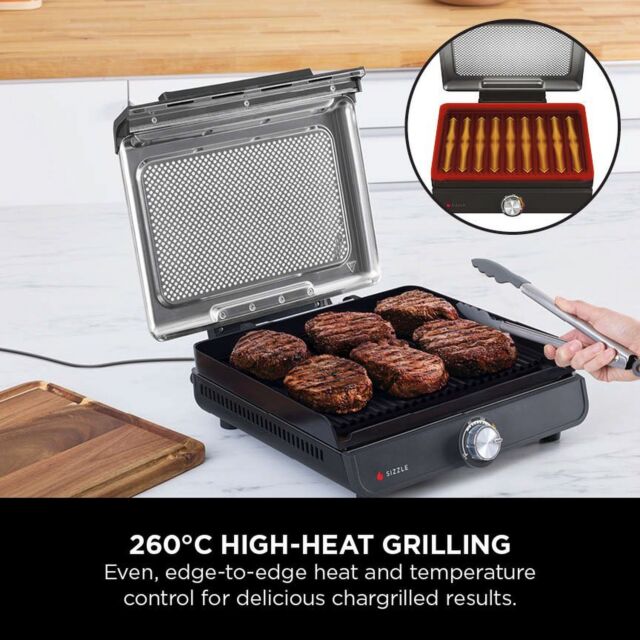 Ninja GR101UK Sizzle Grill & Flat Plate