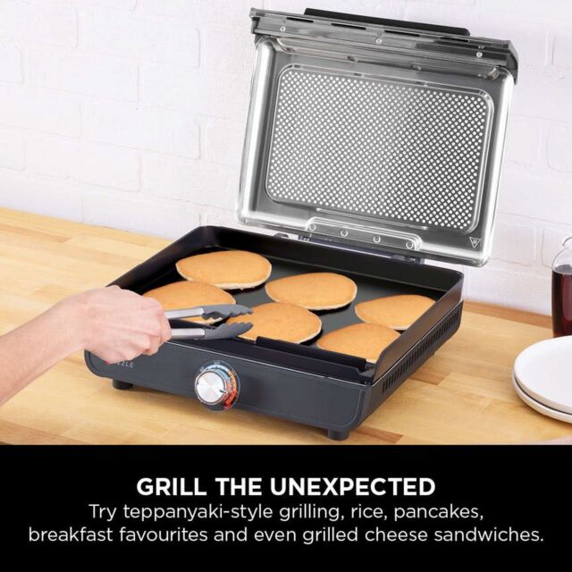 Ninja GR101UK Sizzle Grill & Flat Plate
