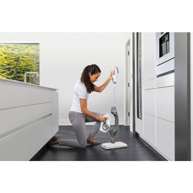 Shark S6005UK Floor + Handheld Steam Cleaner - Shark Steel Grey/Bordeaux