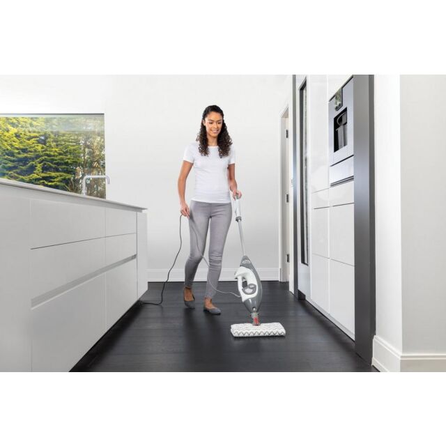 Shark S6005UK Floor + Handheld Steam Cleaner - Shark Steel Grey/Bordeaux