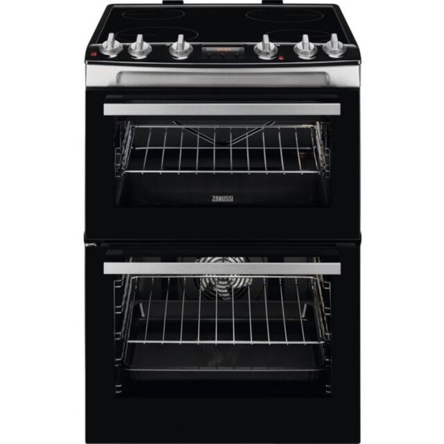 Zanussi ZCV66078XA Cooker 60Cm Electric Double Oven